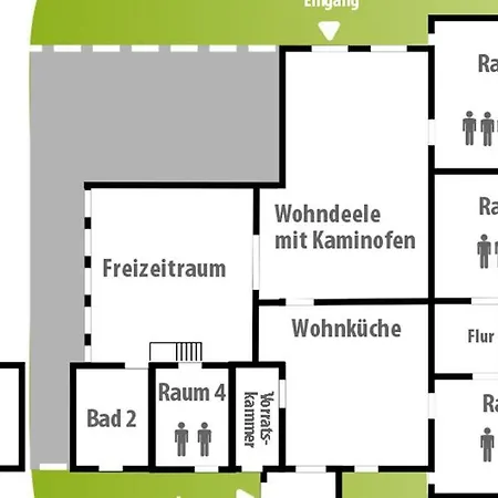 Gaestehof Brockum, Altes Bauernhaus, Grosser Garten Apartamento Brockum